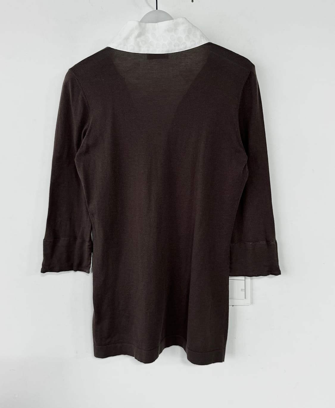 LIAPULL 투톤 오픈 칼라 니트 상품이미지4