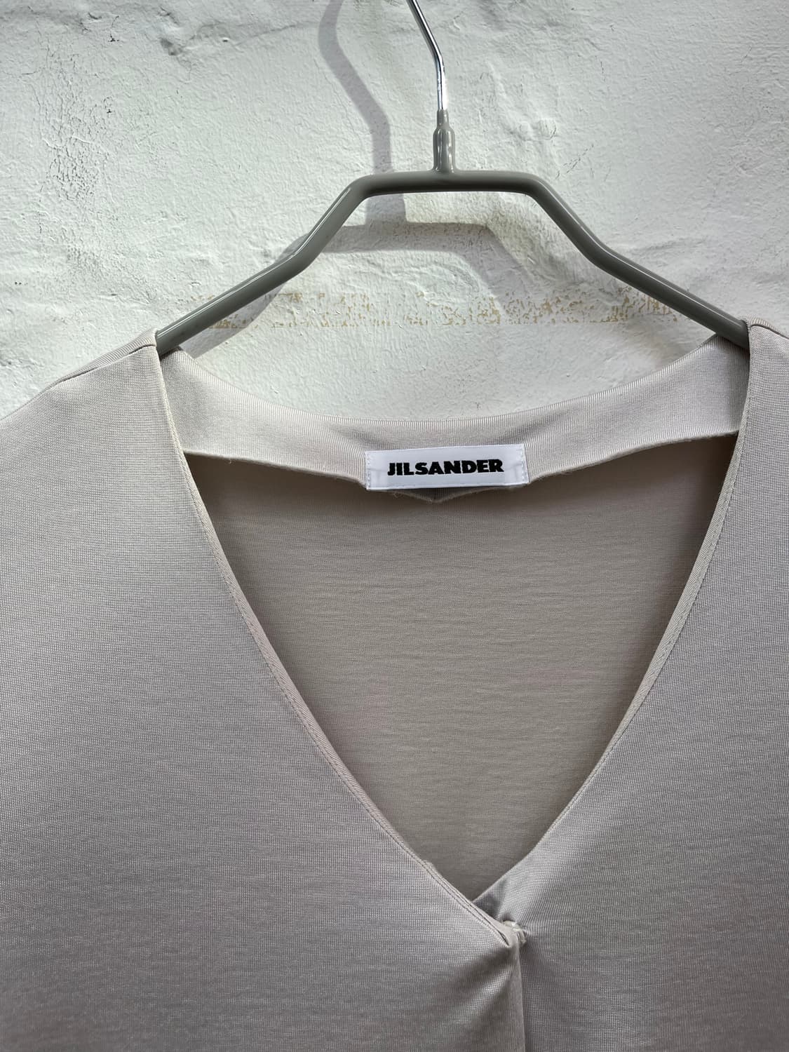 Jil Sander 질샌더 브이넥 반팔 티셔츠 베이지 S 상품이미지2
