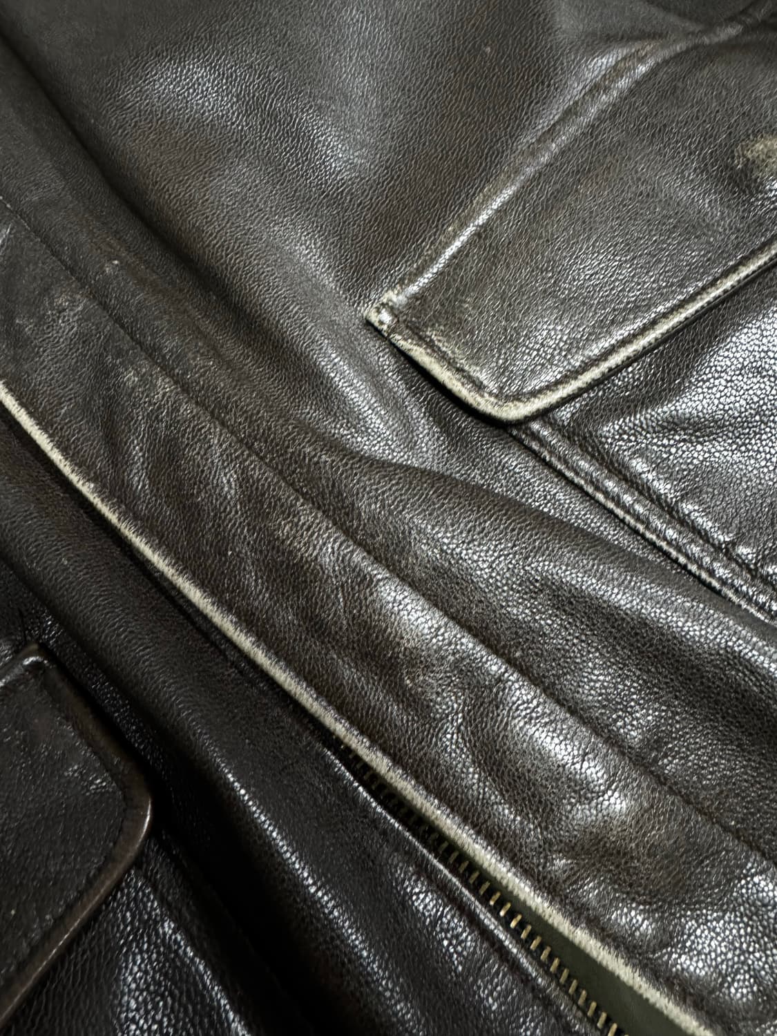 USA made)엘엘빈(llbean) A-2 레더자켓 XL 상품이미지9