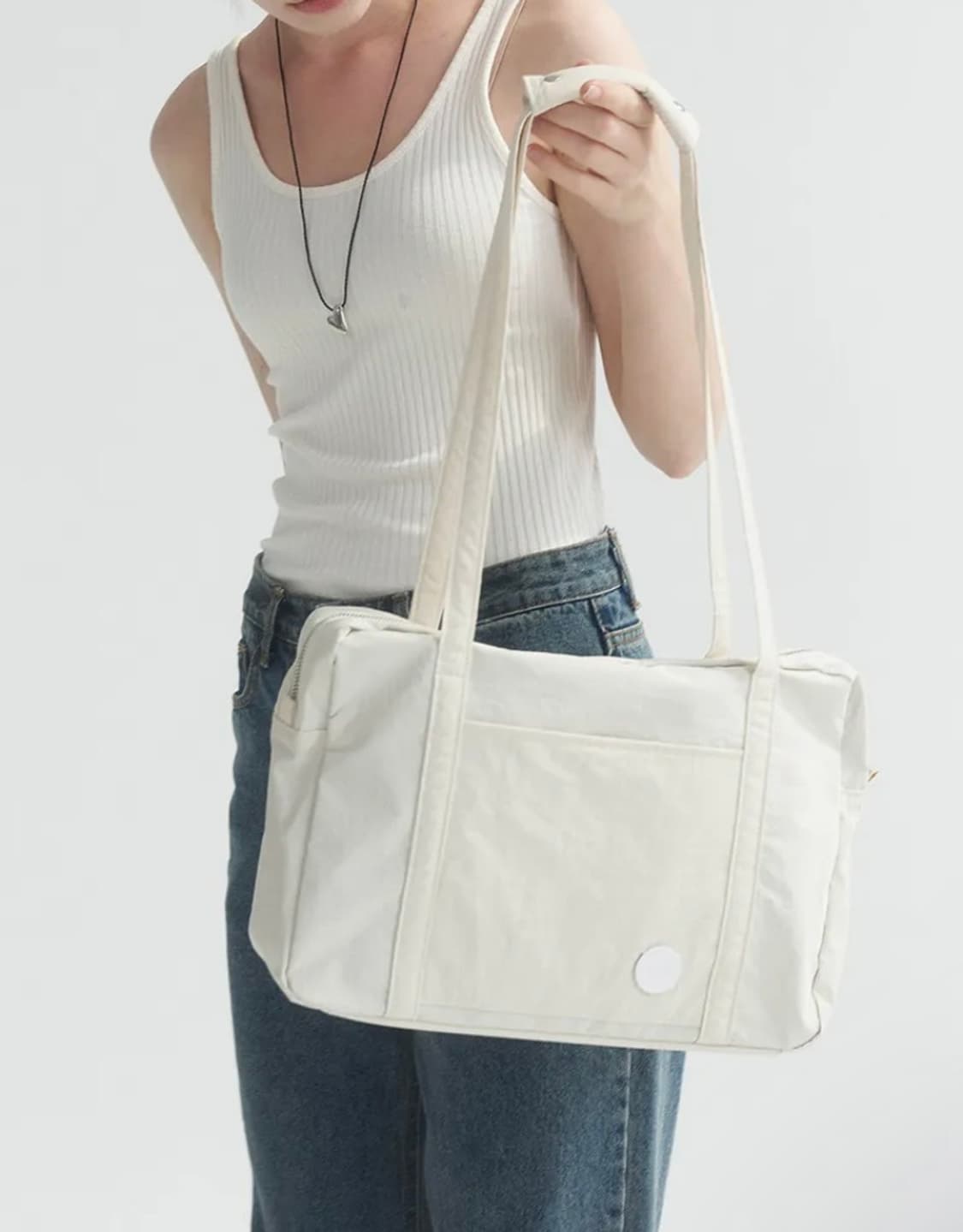 베이 Vey Easy Zipup bag 크림 상품이미지4