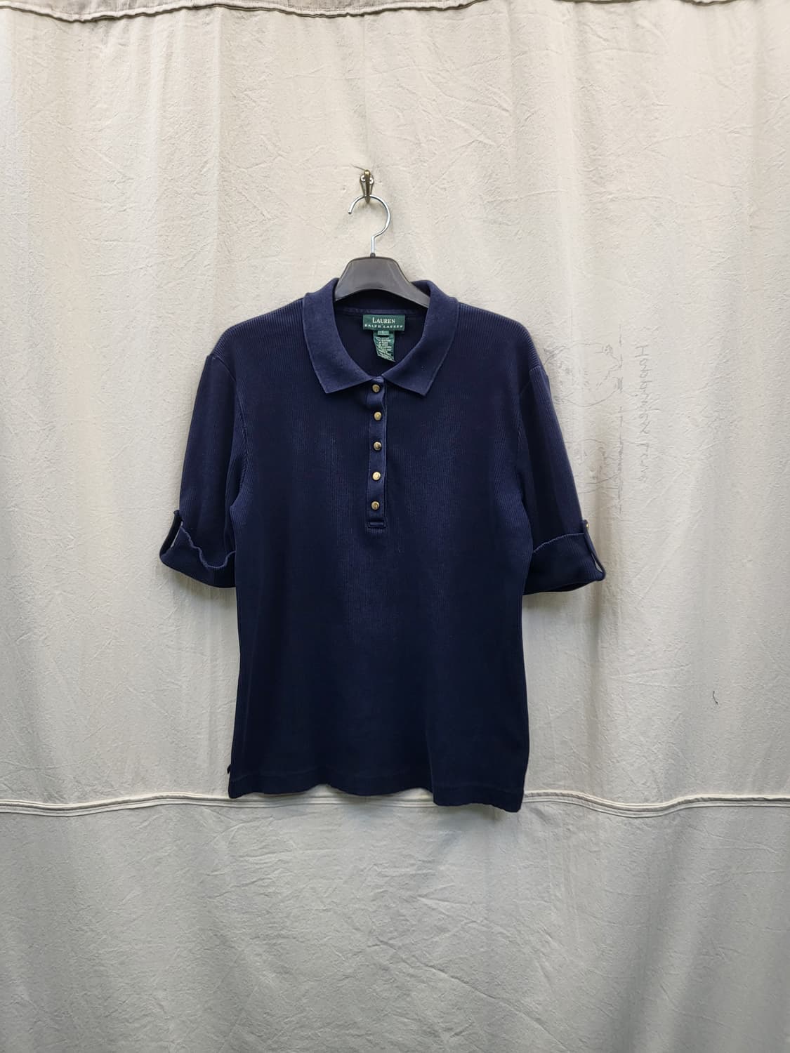 로렌 랄프로렌 네이비 카라 반팔 티셔츠 상품이미지1