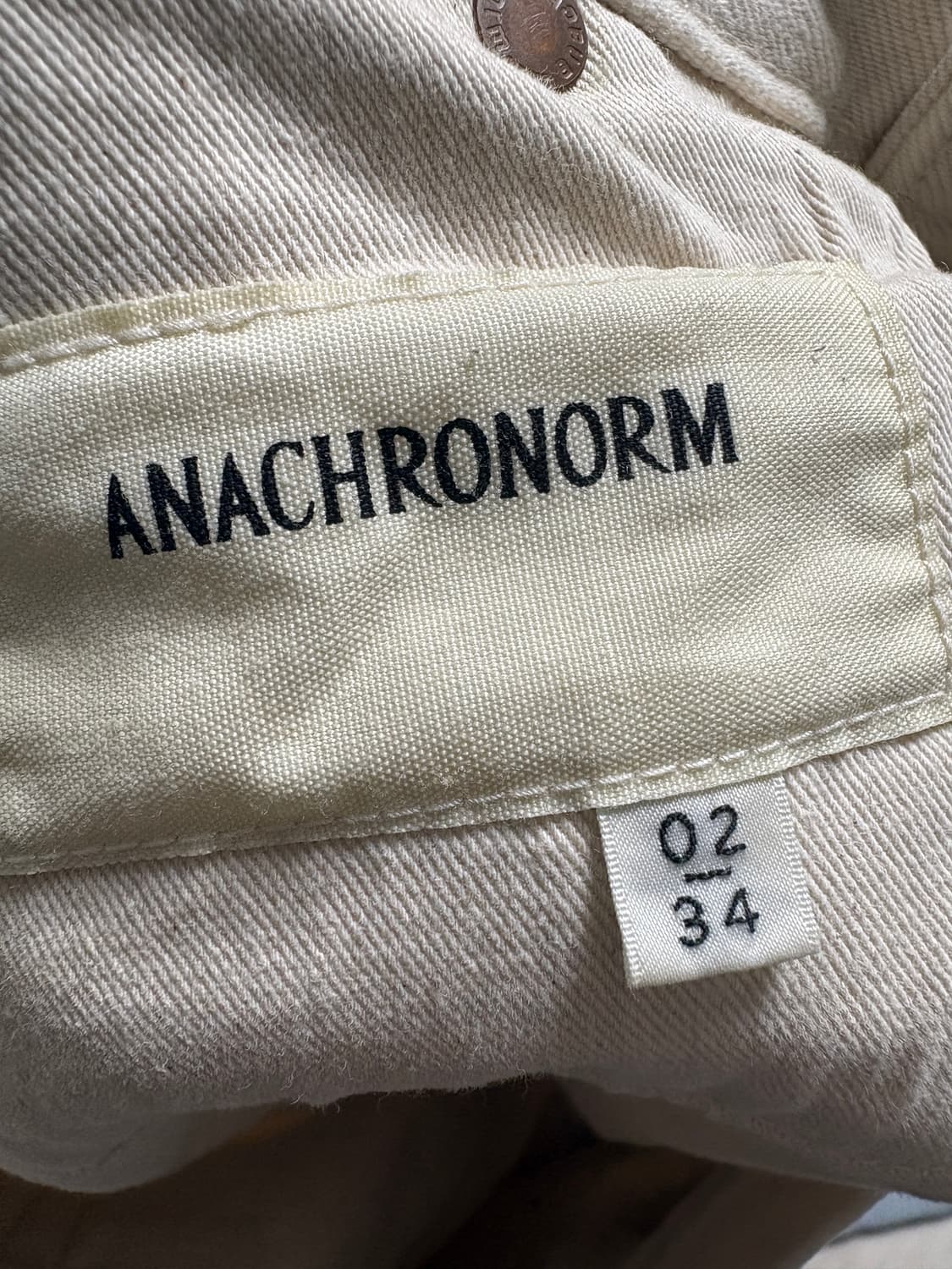 [34]  아나크로놈 80S 5P 와이드데님팬츠 상품이미지5