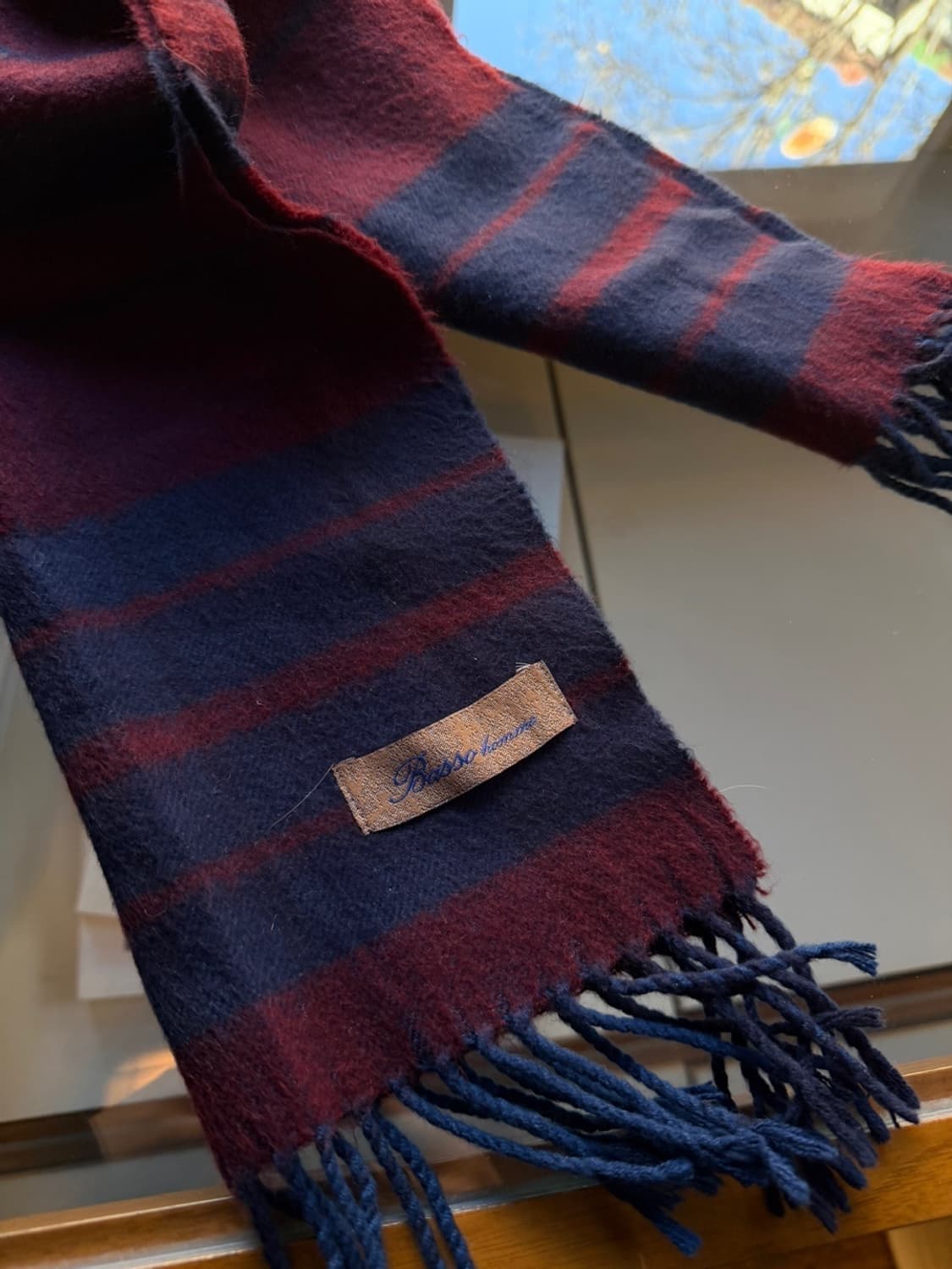 바쏘 캐시미어 머플러 상품이미지3