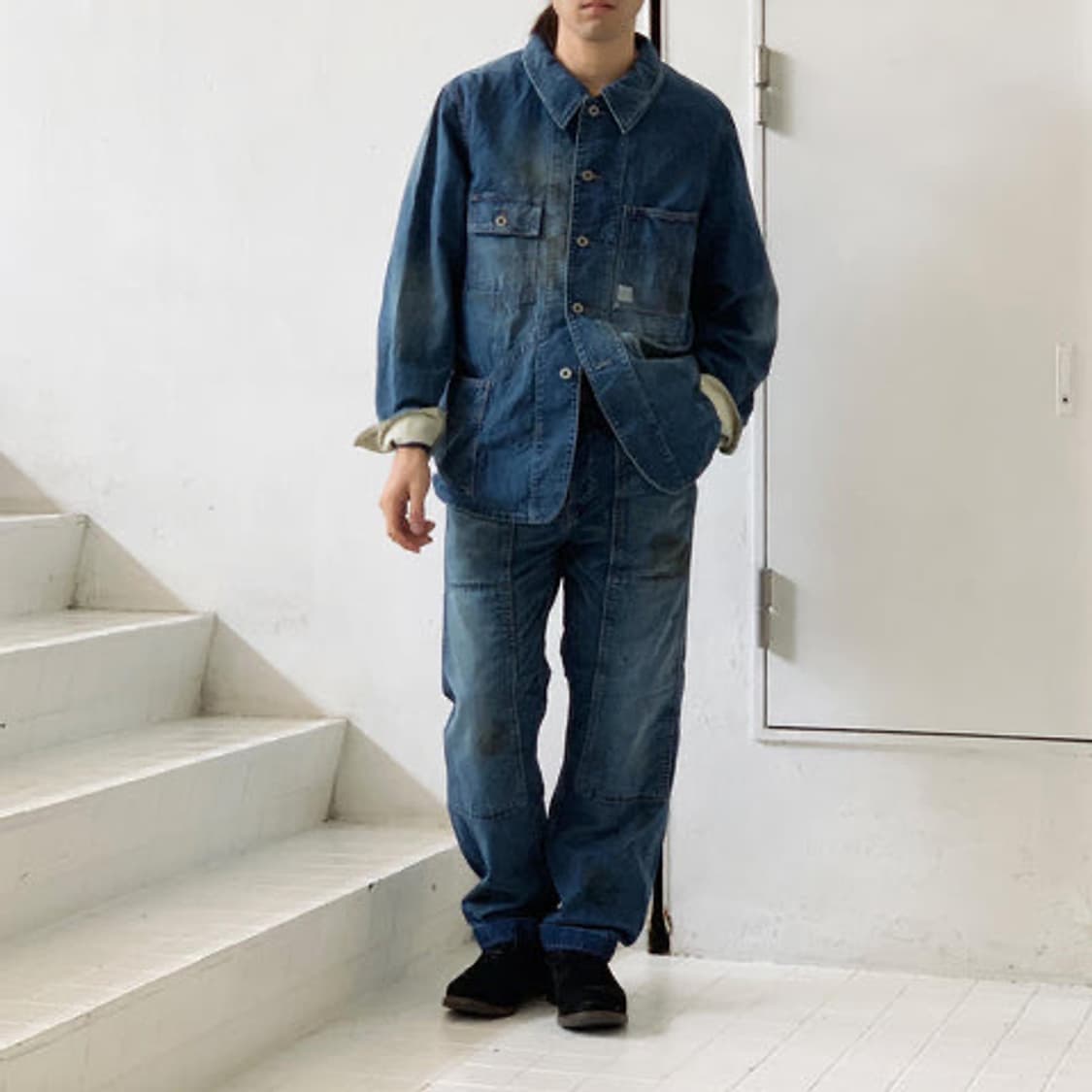 [L]The DUFFER N NEPHEWS WYCHWOOD 레일로드 자켓 상품이미지4