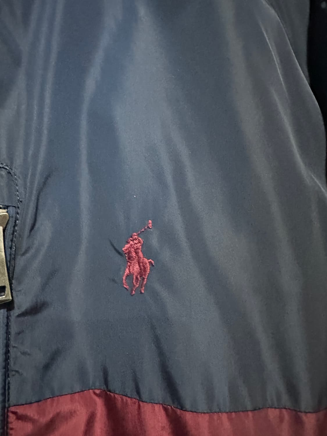 폴로 바람막이 네이비 버건디XL 상품이미지4