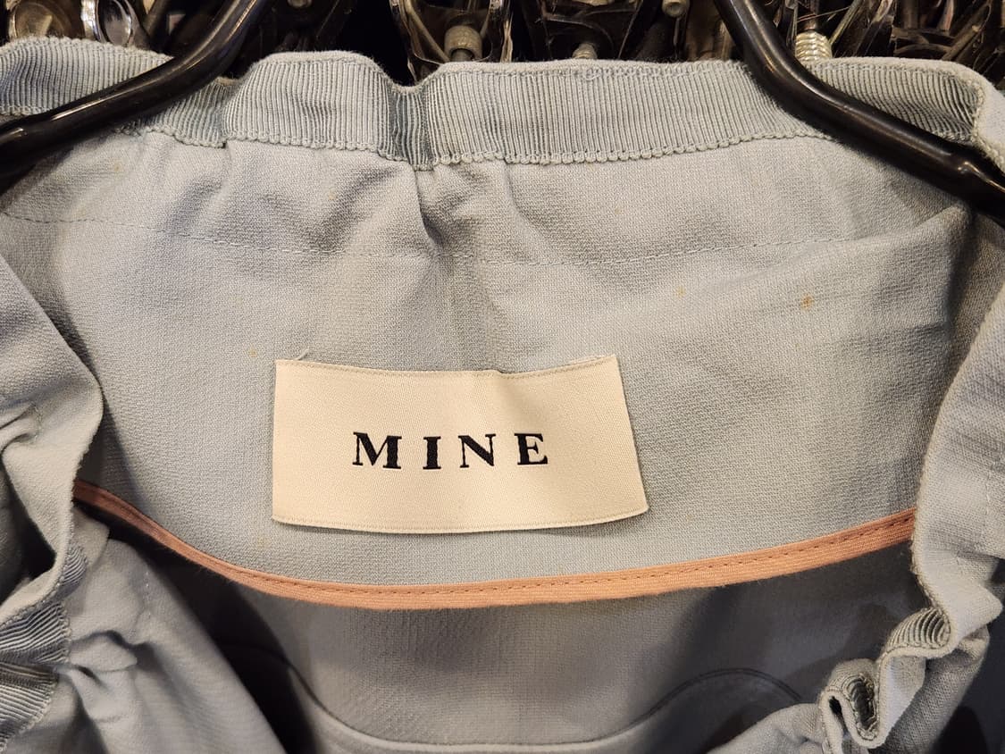 MINE 마인 하늘색 롱코트 상품이미지2