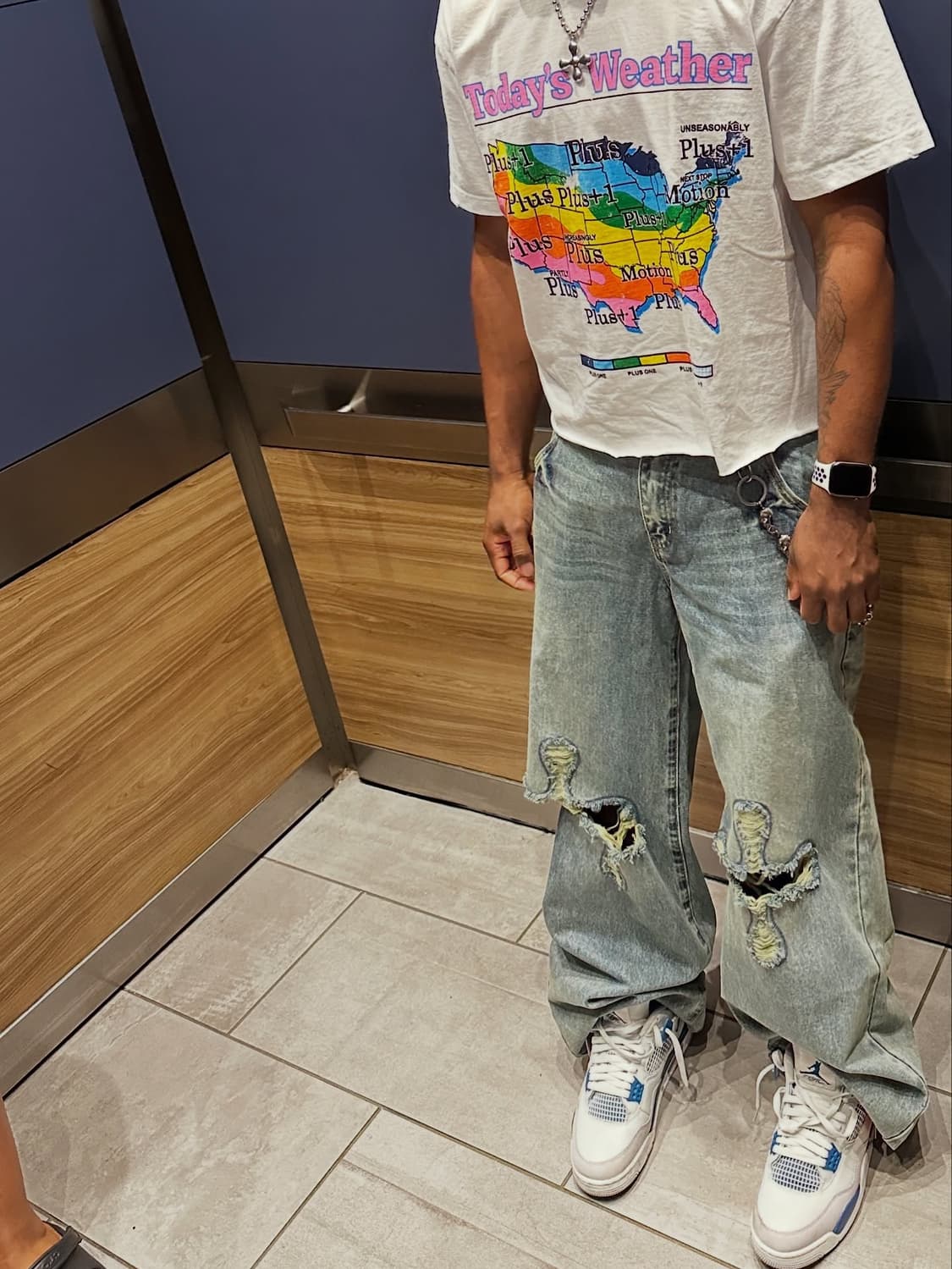 조던 4 인더스트리얼 블루 상품이미지5