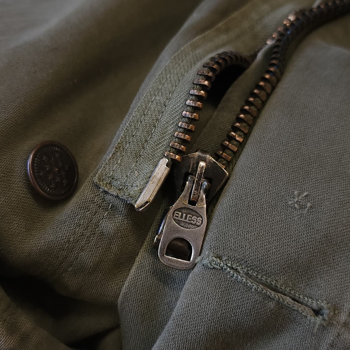 빈티지 프랑스군 m64 밀리터리 모즈파카 올리브 그린 페이딩 92c 상품이미지9