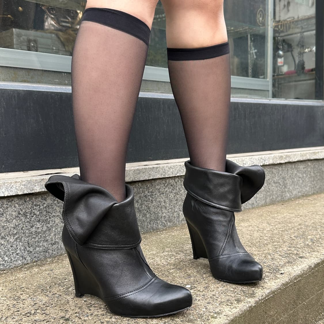 00s 폴드 오버 양가죽 웨치 부츠 상품이미지7