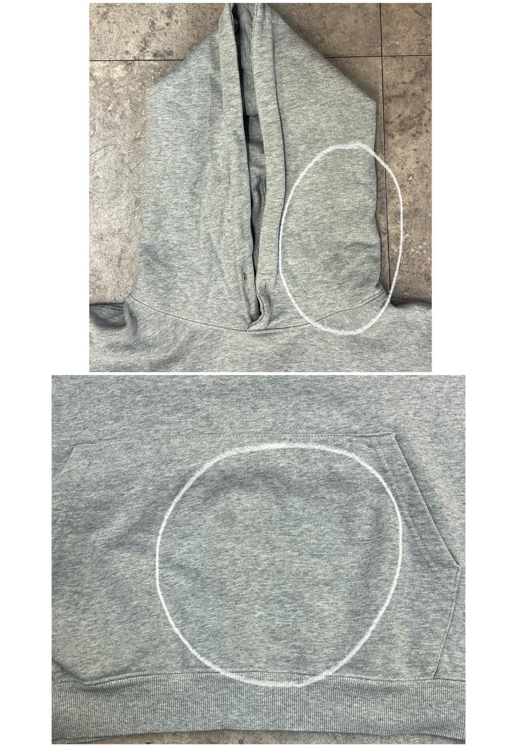 예스아이씨 후드티 그레이 L #csz2434 상품이미지6