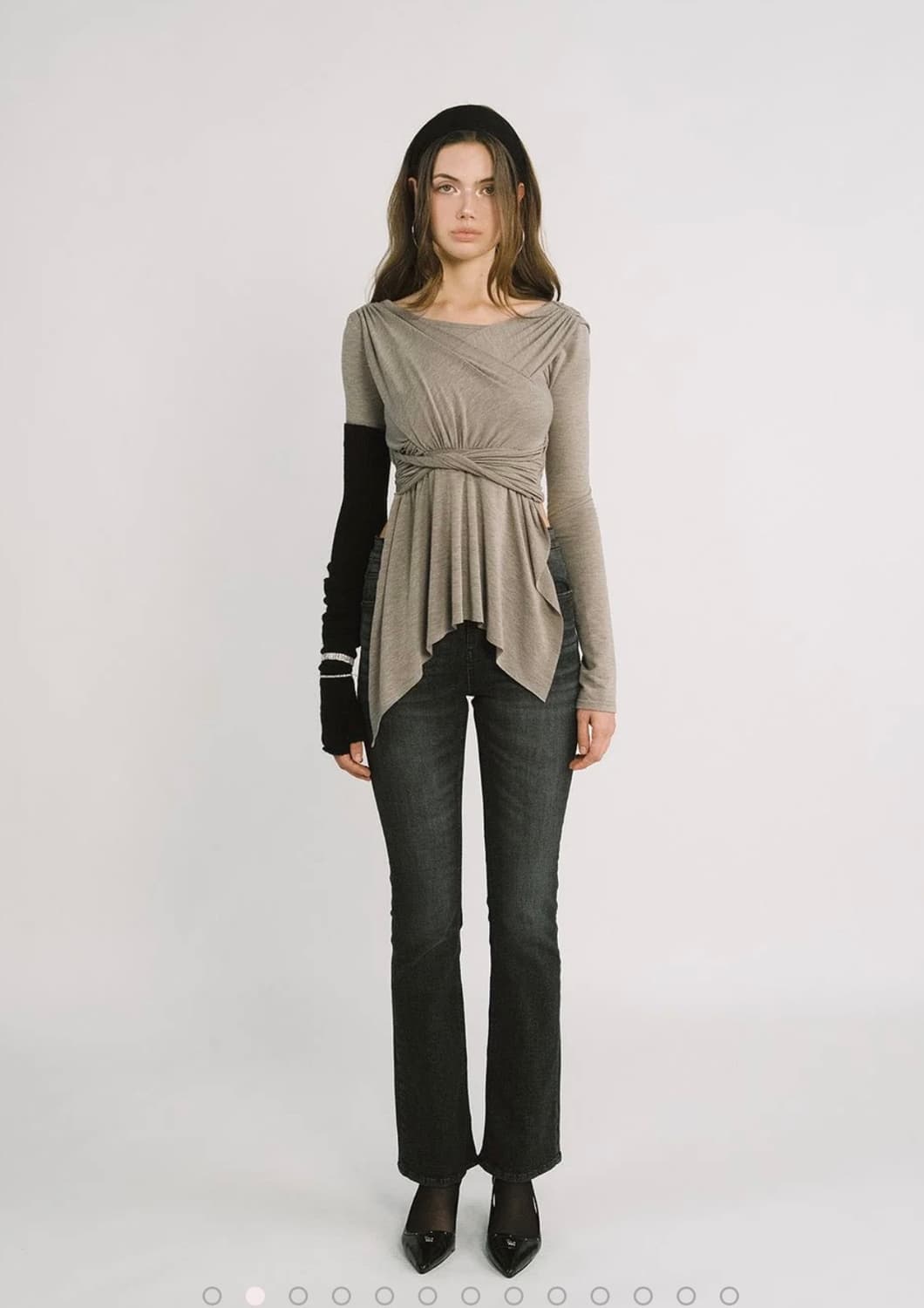 (카리나 착용)쓰리타임즈 5501 부츠컷  상품이미지7