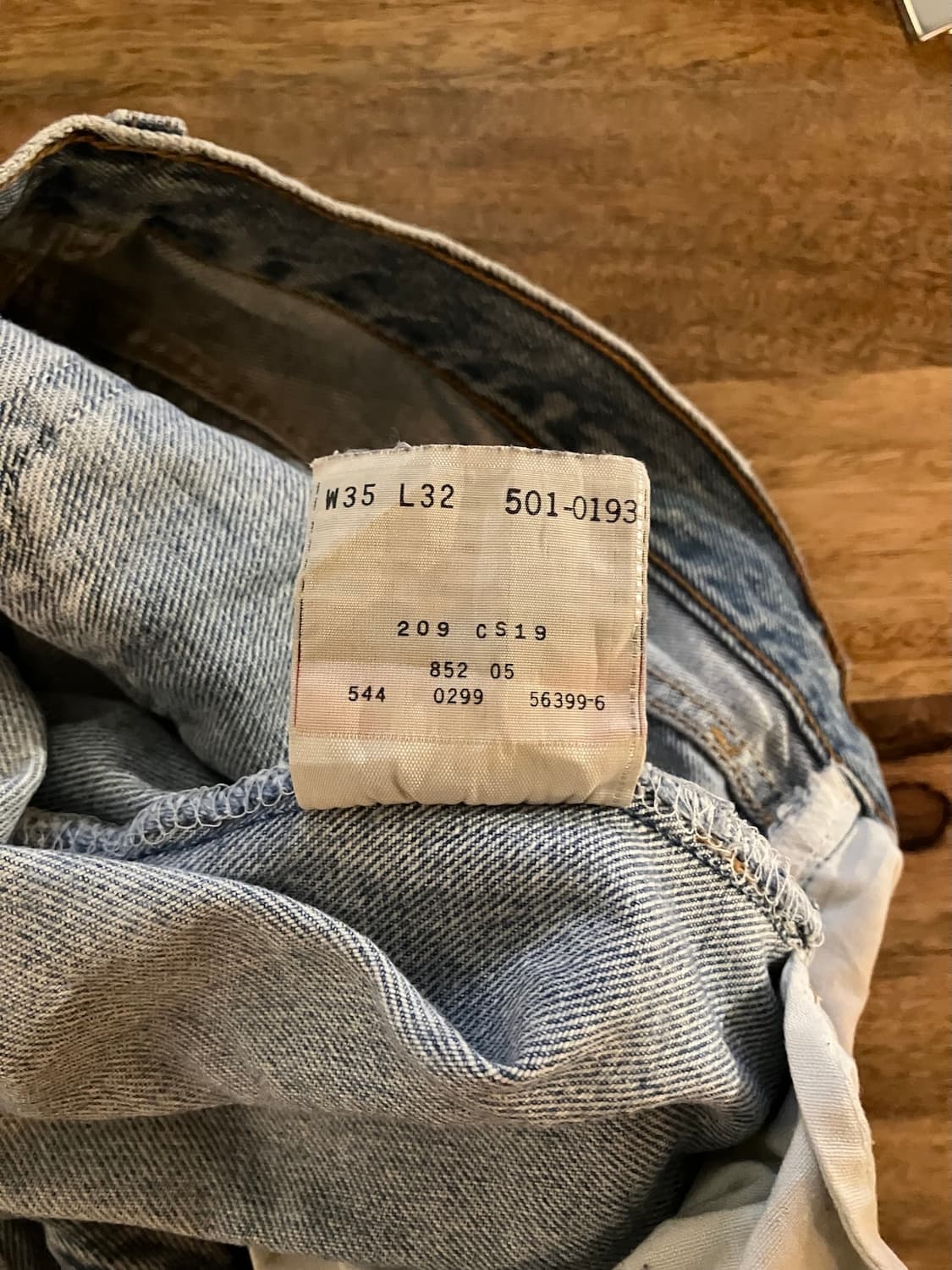 90s USA 빈티지 리바이스 501 데님 팬츠 상품이미지9