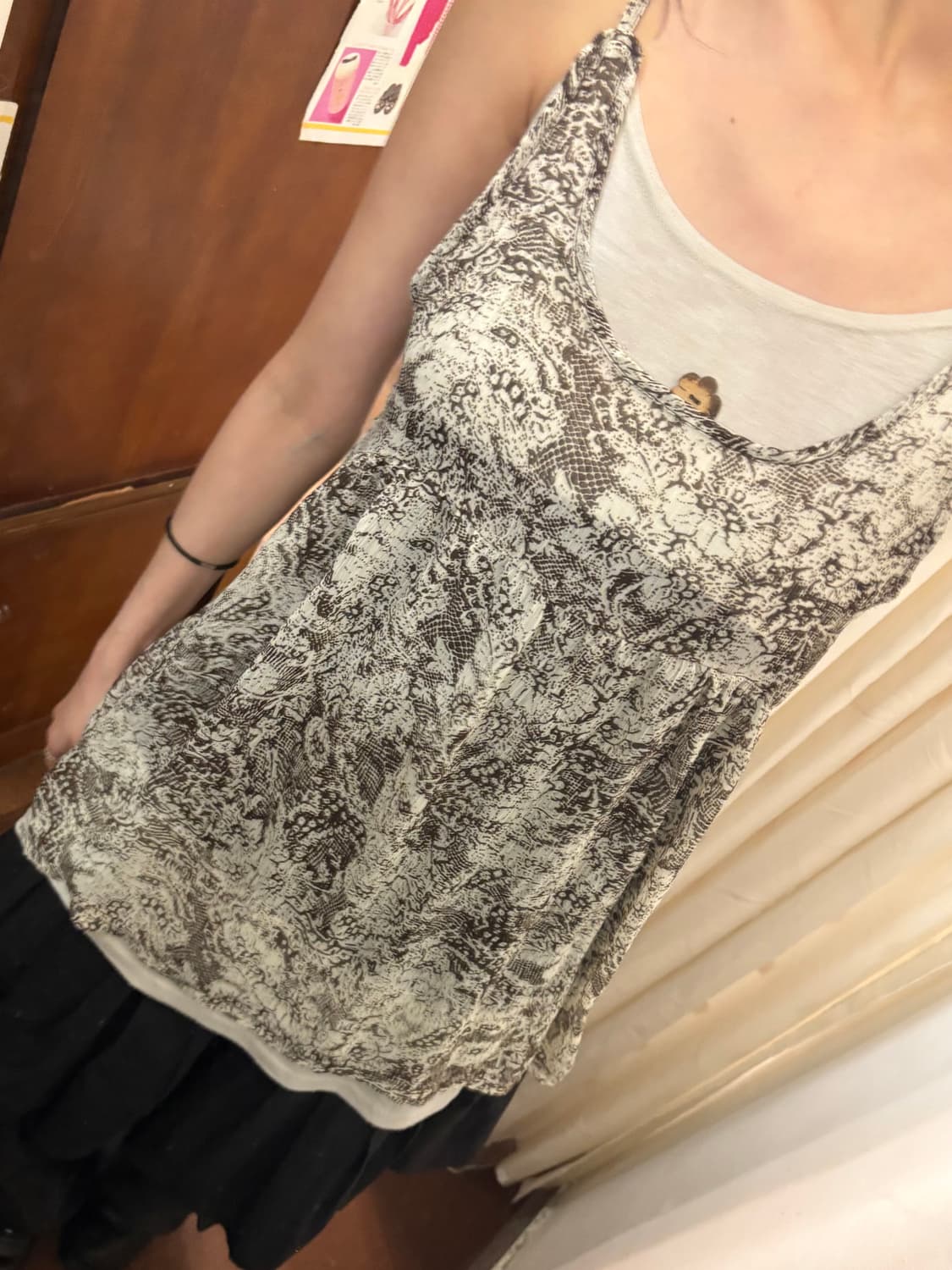 jpn vintage flower sleeveles onppiece 상품이미지5