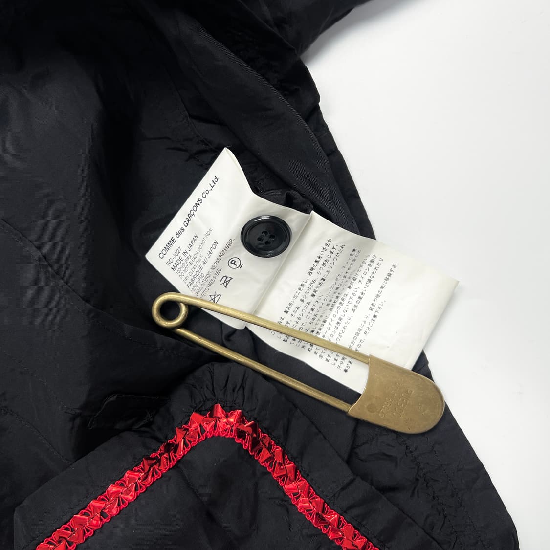 꼼데가르송 로브드샹브레 리본 콘페티 트리밍 자켓 상품이미지9