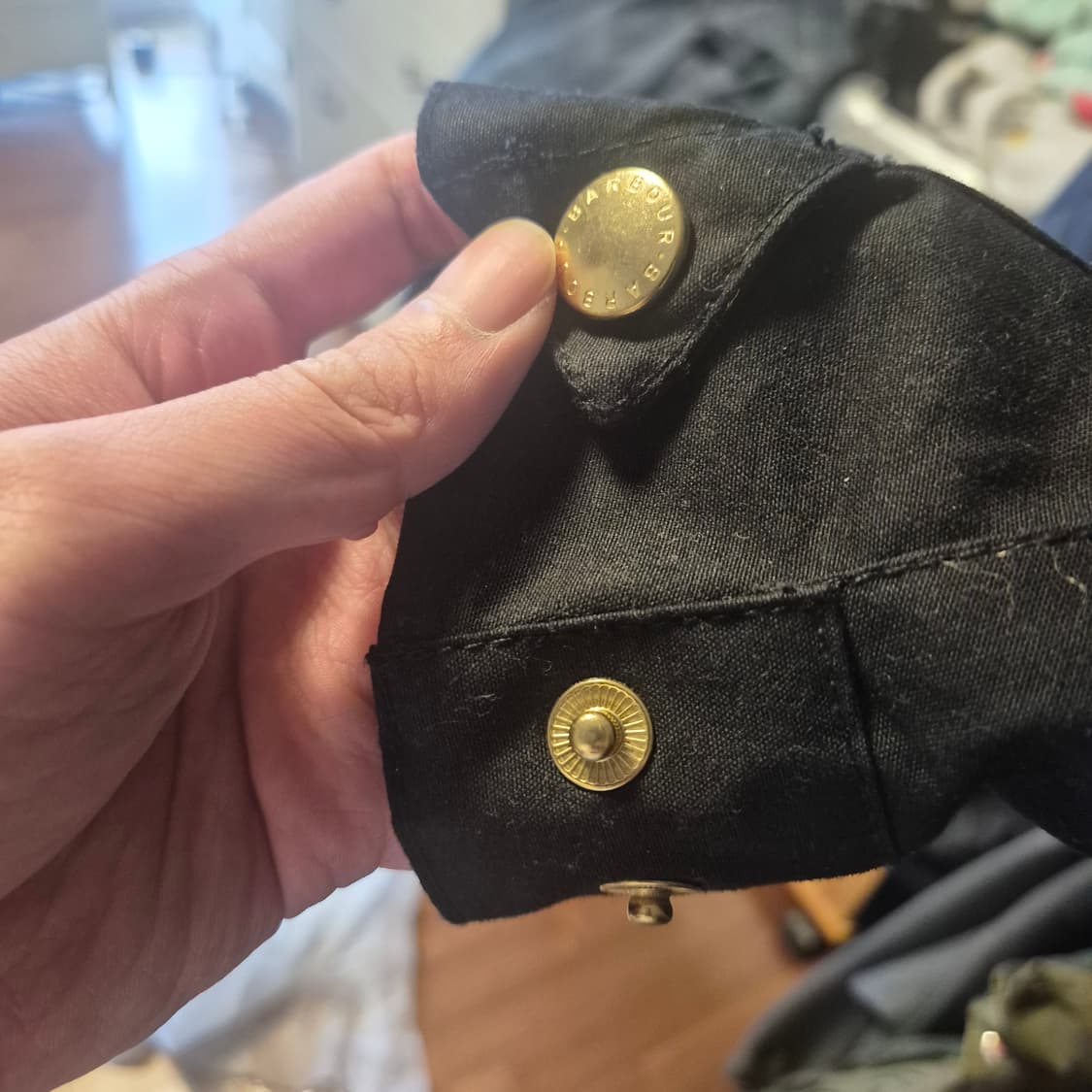 바버 인터내셔널 오리지널 왁스 자켓 (UK 38)-실착 5회, 본인 착샷 상품이미지7