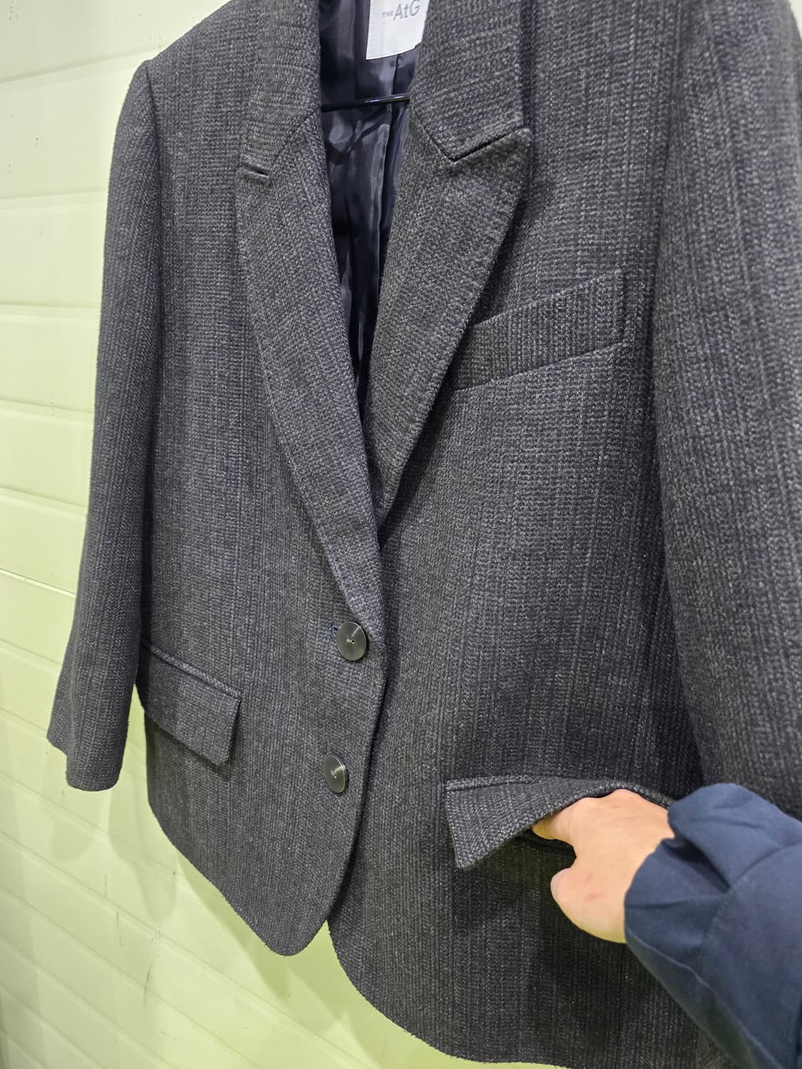 AtG 헤링본 자켓 차콜색 상품이미지4