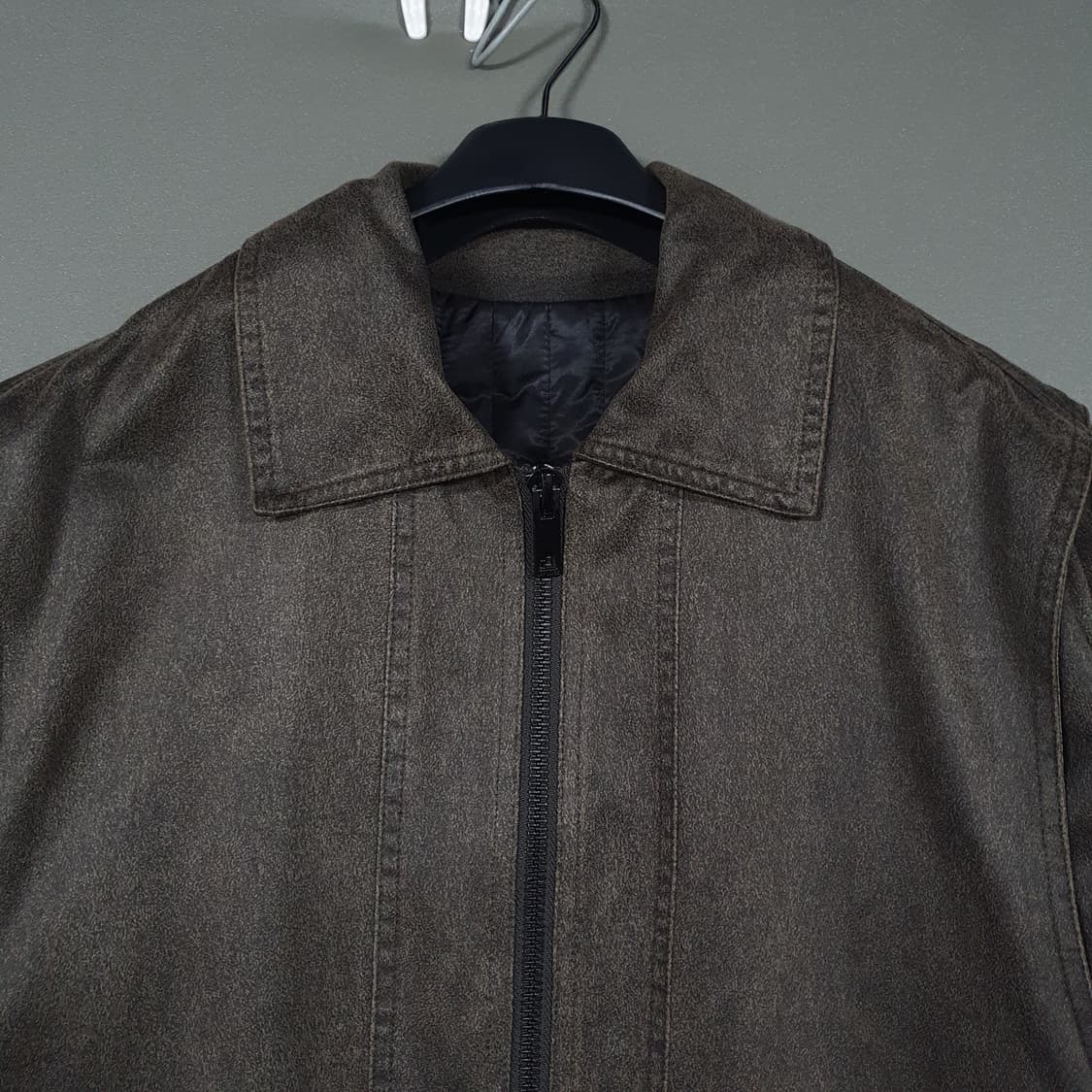 라퍼지스토어 신형 22fw 버핑레더 오버핏 MA-1 스웨이드 워크자켓 상품이미지2