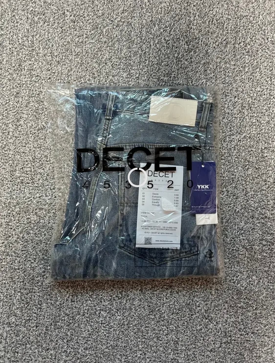 [새상품] 데케트 미드 라이즈 진 CRBlue 28size 상품이미지6