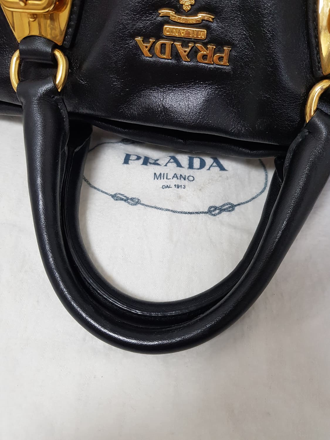 [정품] 프라다 BN1903 소프트카프 2way백 블랙 상품이미지5
