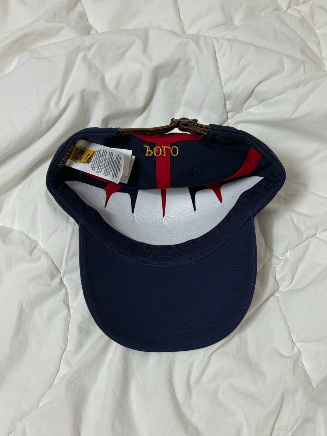 폴로 랄프로렌 크레스트 트윌 롱 빌 볼캡 - 네이비 상품이미지2