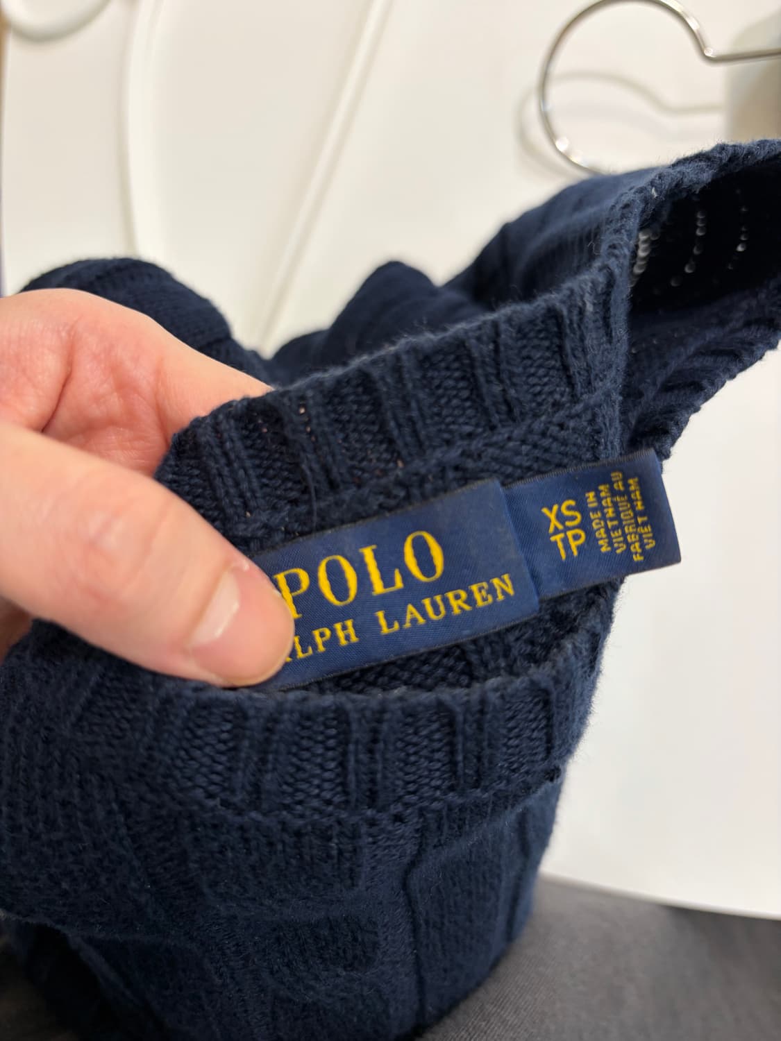 폴로랄프로렌 케이블니트 네이비 상품이미지3
