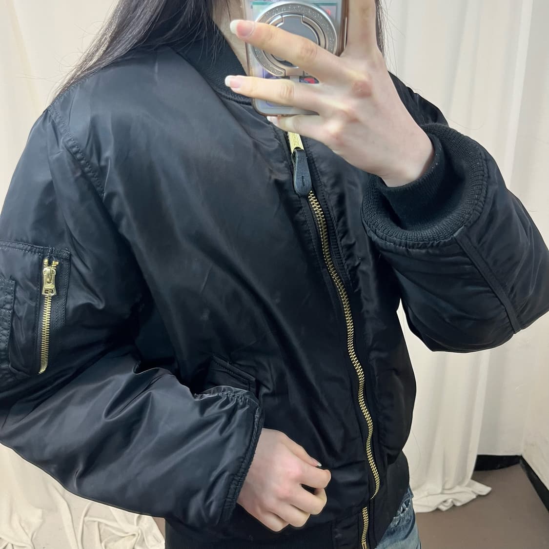 Alpha Industries reversible black MA-1 상품이미지3