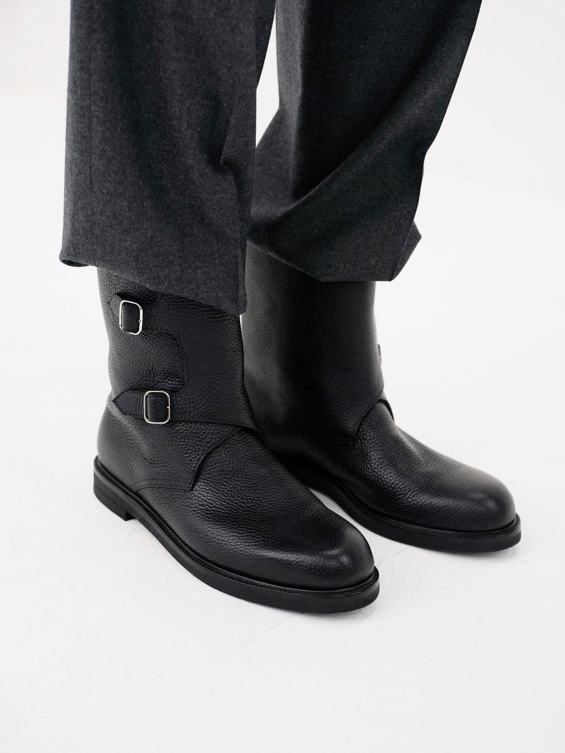 [280]오라리 25fw 레더 워크 부츠/블랙 상품이미지1