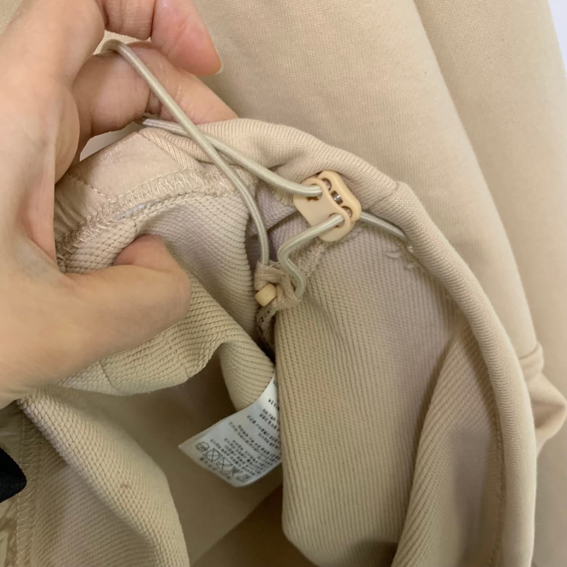 스타터 하프집업 후드티 베이지 아이보리 L 반집업 남녀공용 상품이미지8