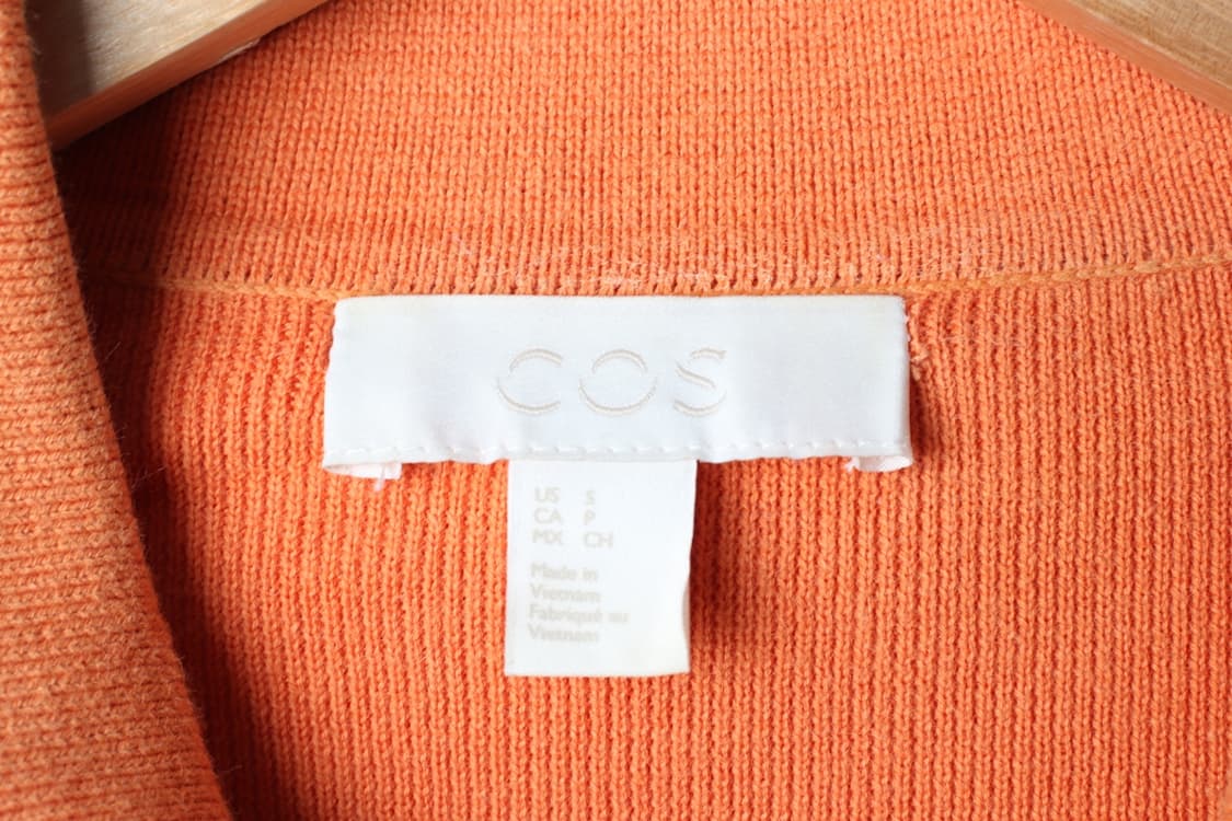 (S-L) 코스 반팔 카라 티셔츠 니트 오렌지 헤비 놈코어-H33579 상품이미지5