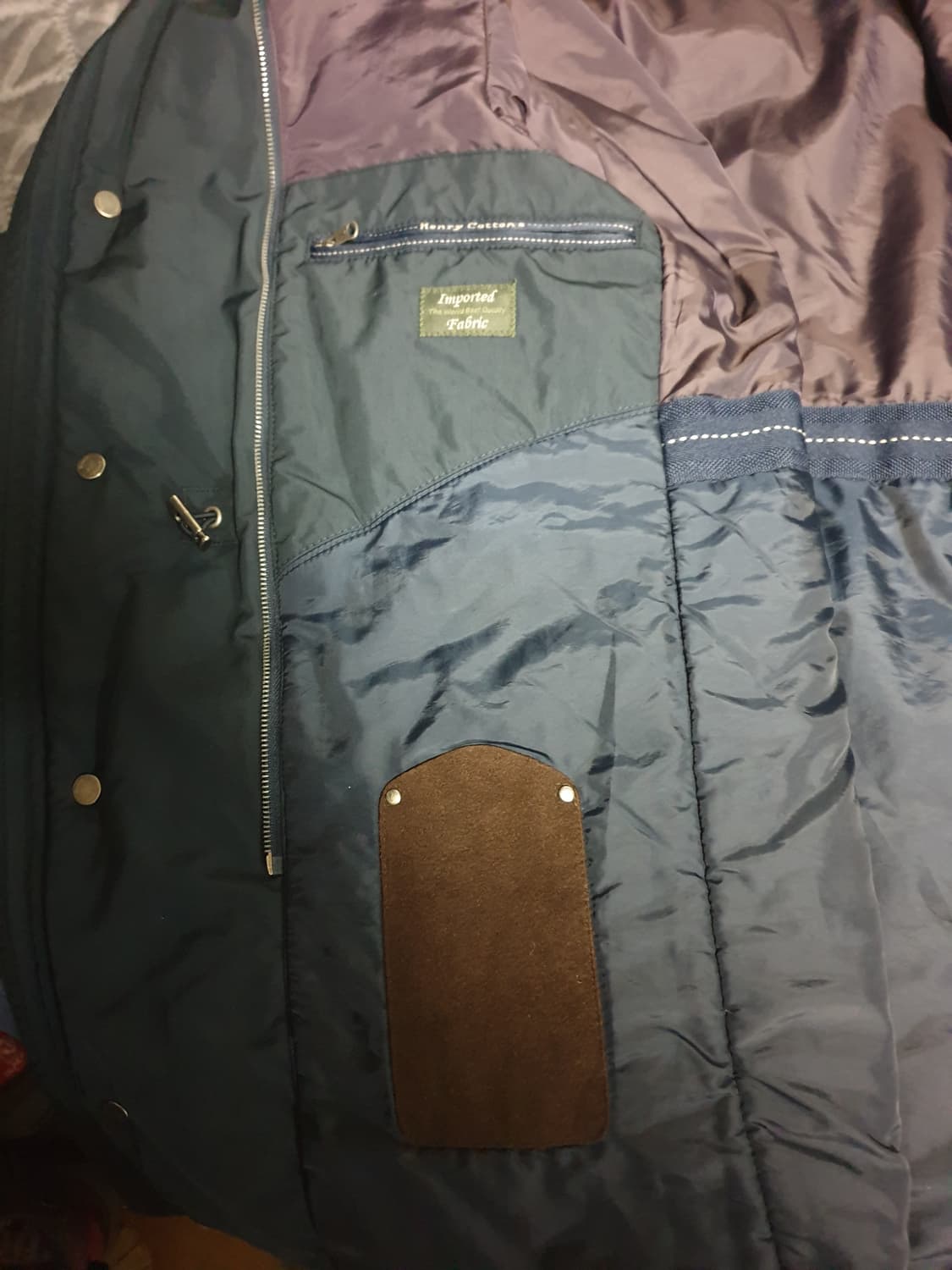 헨리코튼 클래식 양가죽배색 사파리 점퍼 (M) 상품이미지5