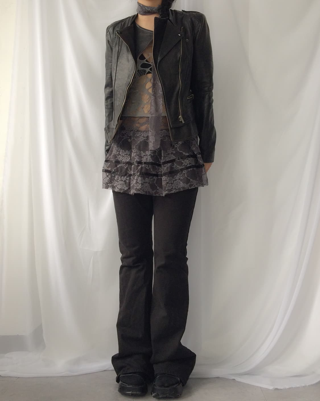 Leather rider jacket 상품이미지7