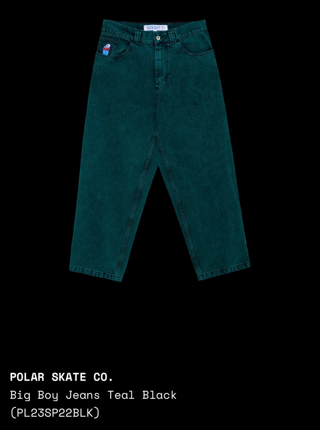 폴라스케이트 빅보이 진 구버전 틸 블랙 S 상품이미지2