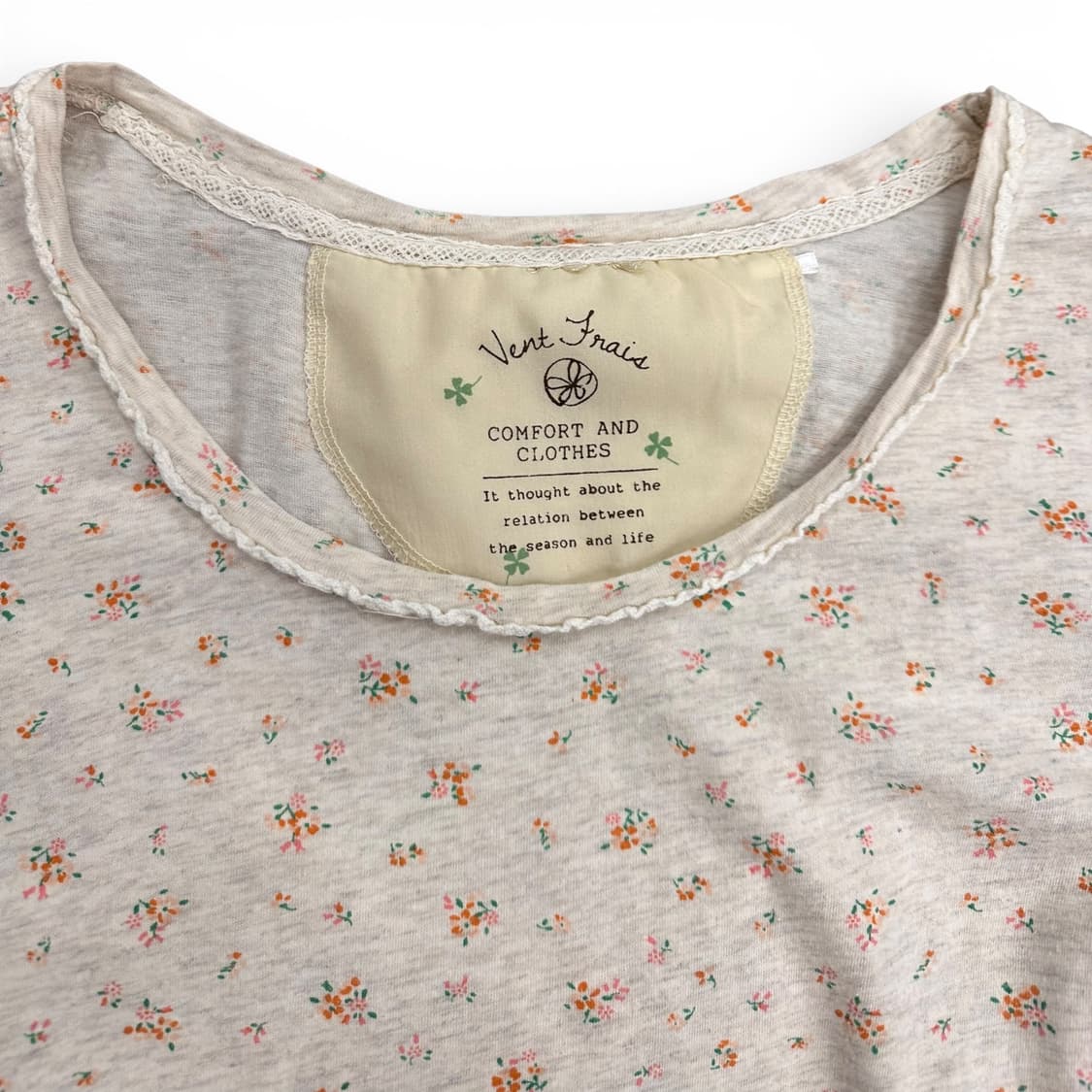 Flower Pattern Puff Cap Top 상품이미지8