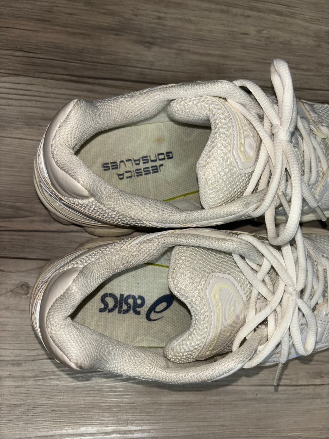 아식스 x 제시카 곤잘베스 젤 님버스 9 크림화이트 나이키 아디다스 네파 상품이미지6