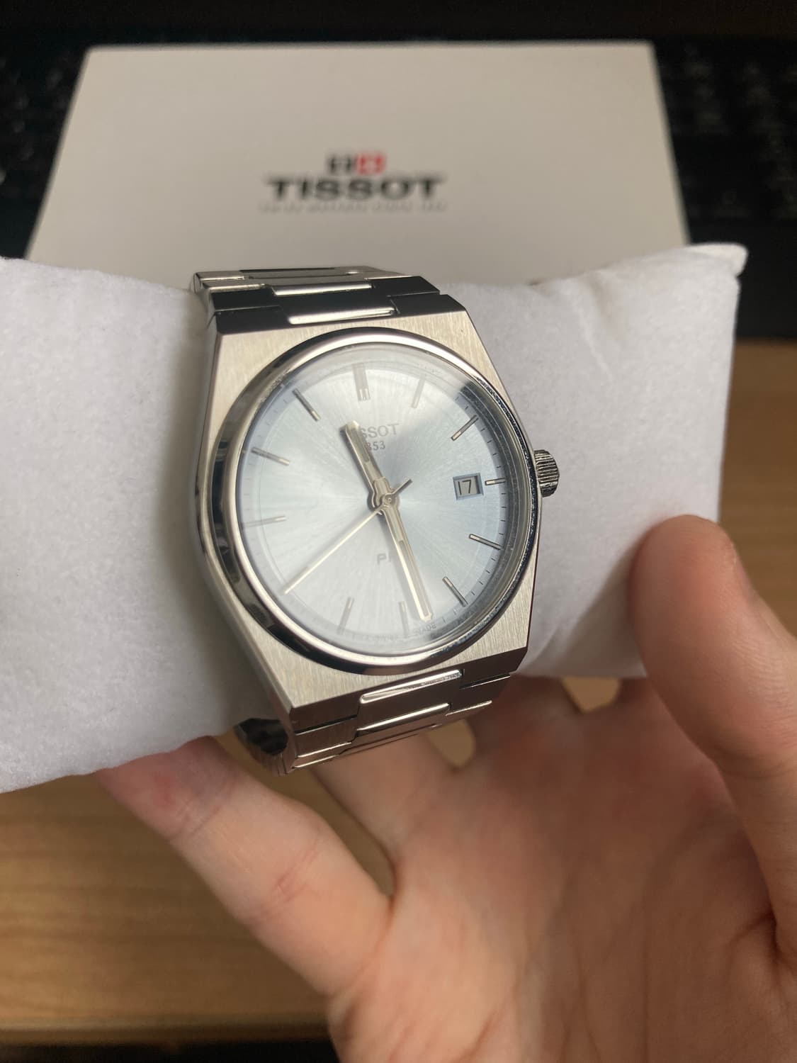 티쏘 prx 35mm 라이트블루 신품급 풀박스 상품이미지2