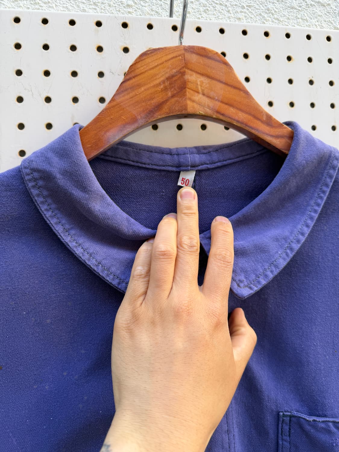 50s OLD MODEL ROUND COLLAR 올드모델 프렌치워크자켓 상품이미지6