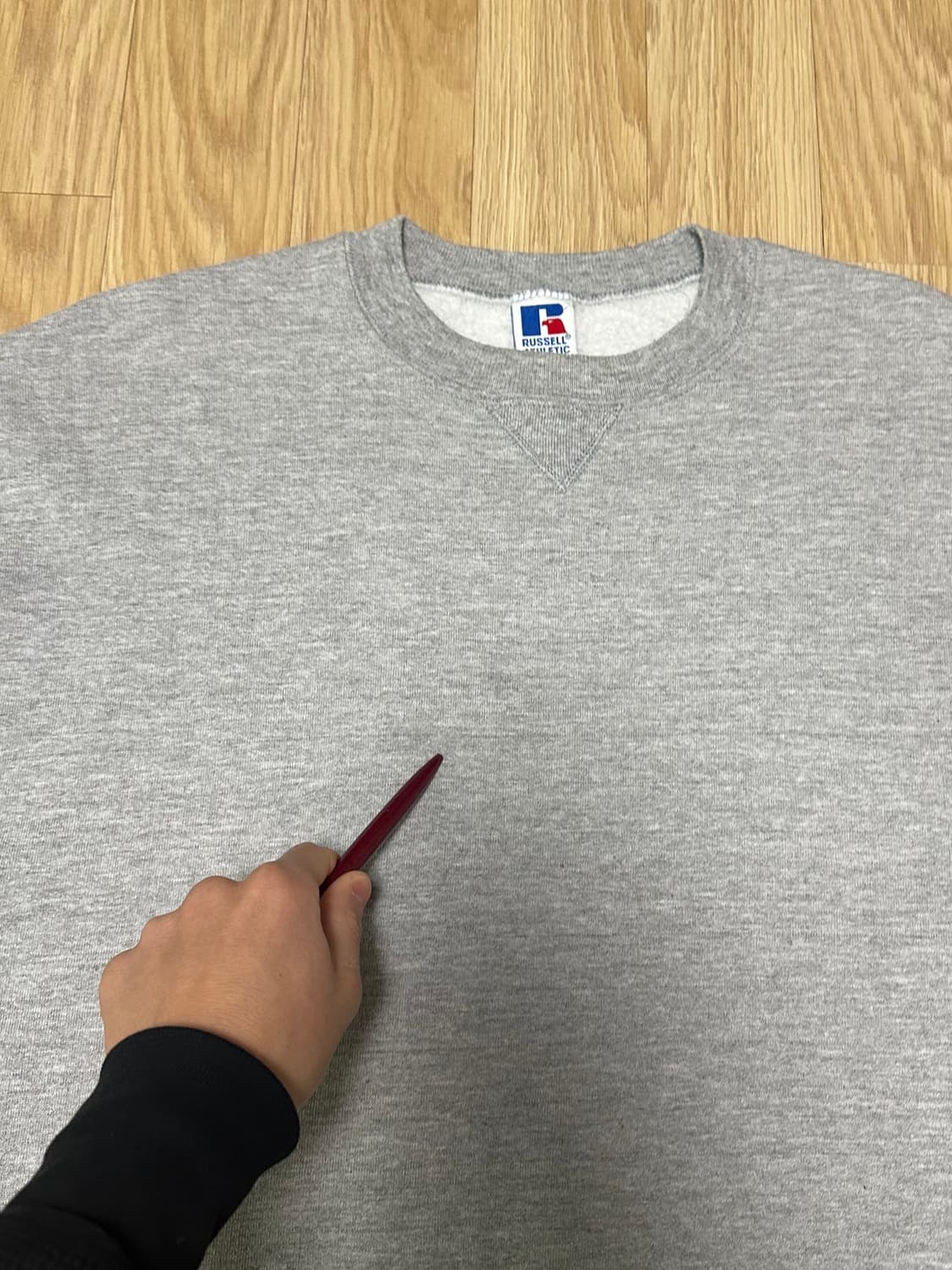 90s 빈티지 러셀 스웻셔츠 그레이 L USA 상품이미지6