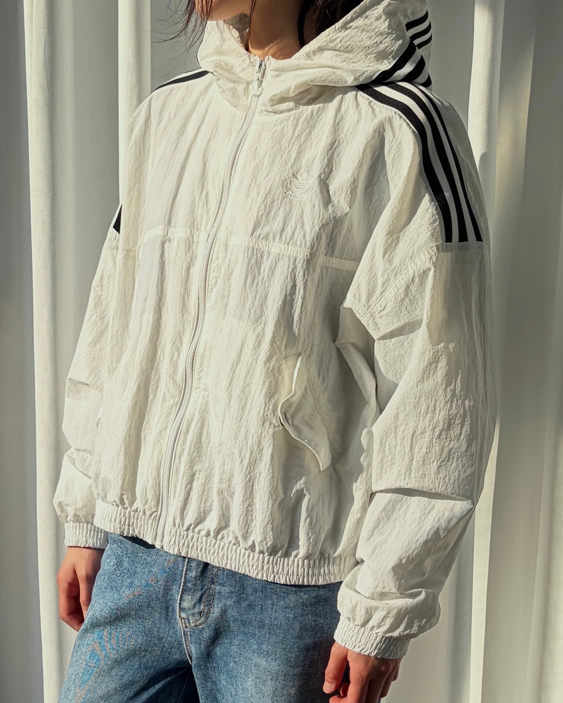 [S]아디다스 파이어버드 크롭 바람막이 상품이미지1