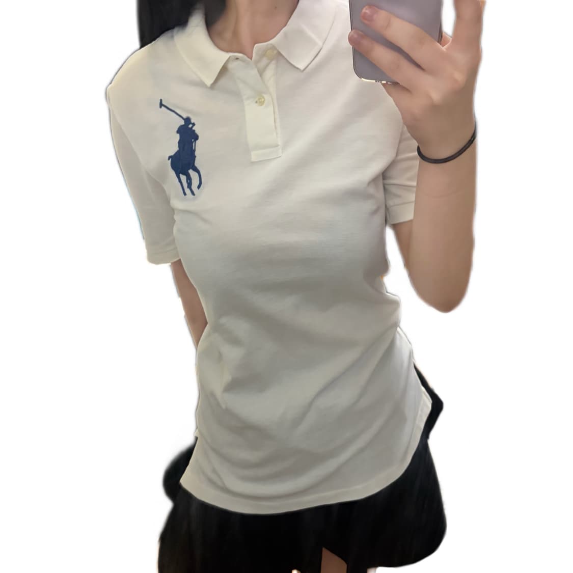 정품)폴로 랄프로렌 빅포니 화이트 카라티 PK 상품이미지1