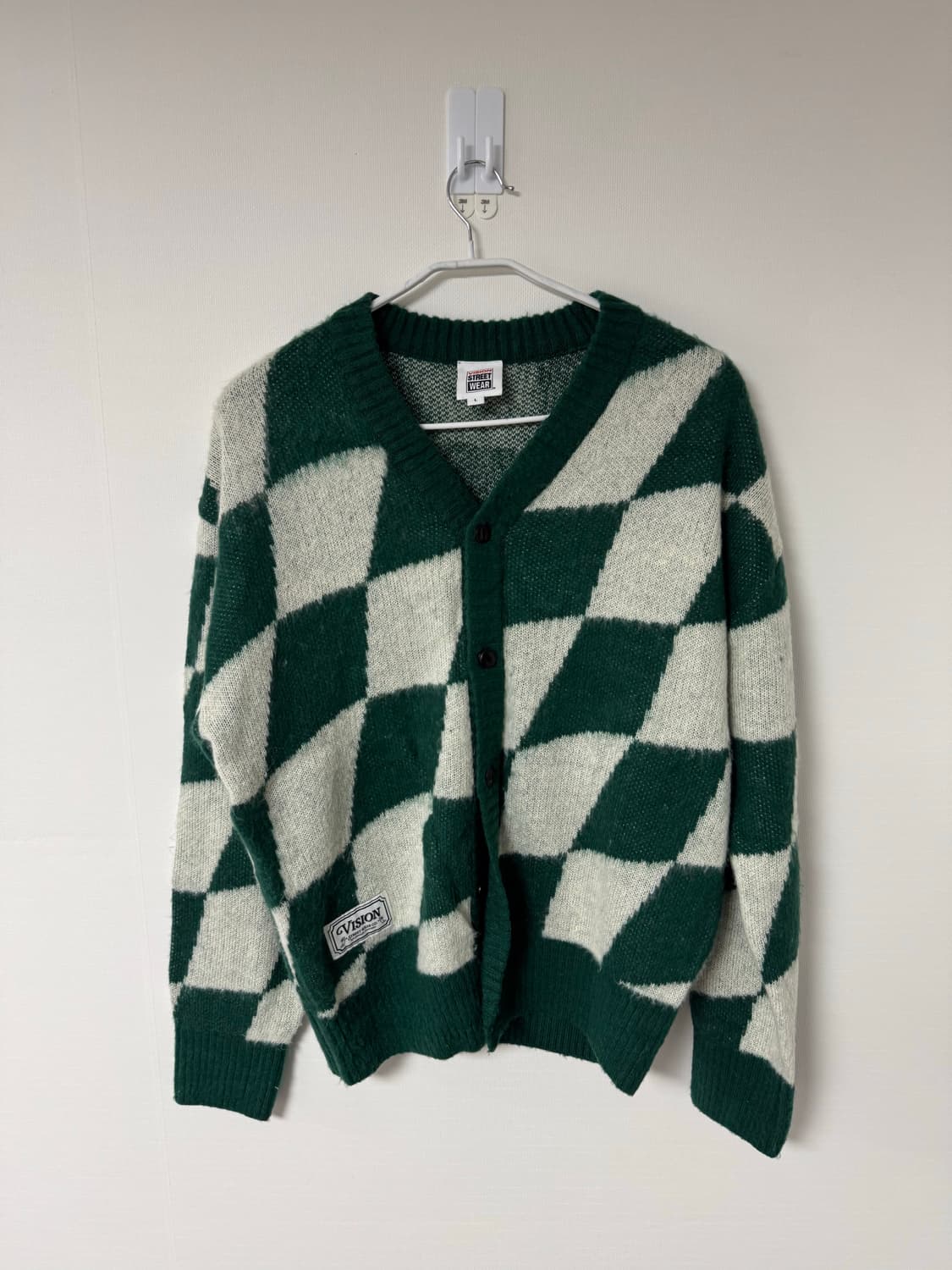 L) 아가일 가디건 상품이미지1