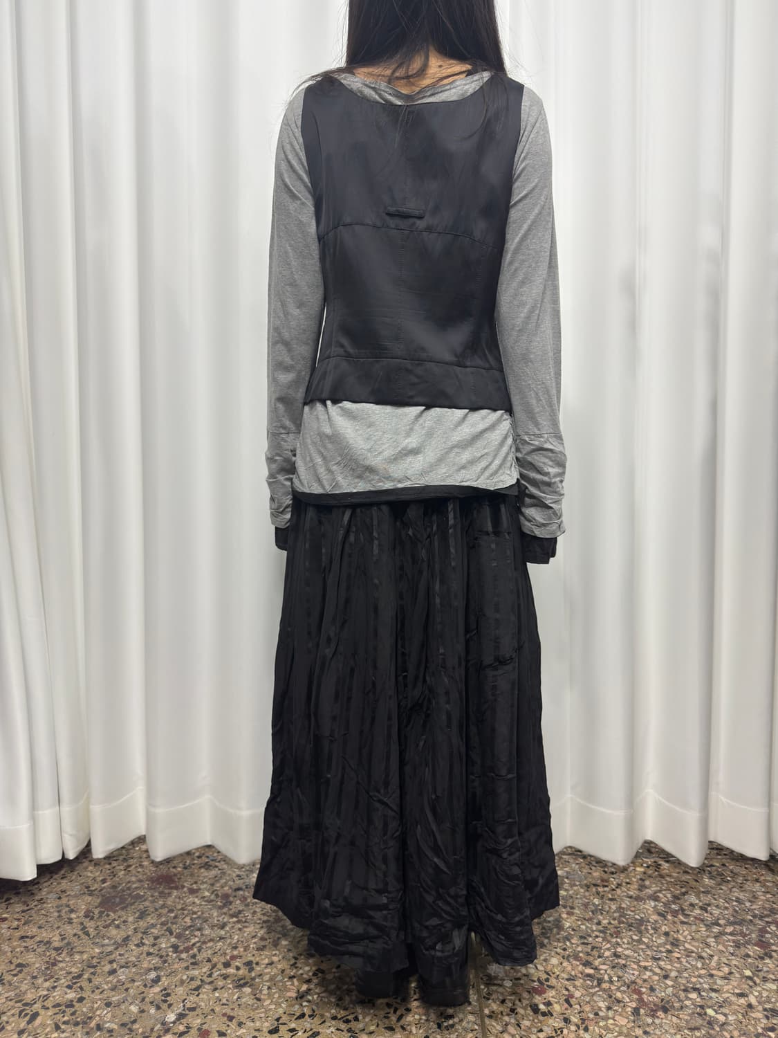 velvet design maxi skirt 상품이미지6