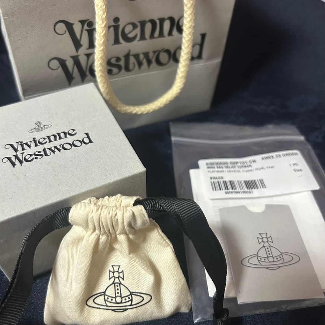 비비안웨스트우드 진주 목걸이 실버 상품이미지2