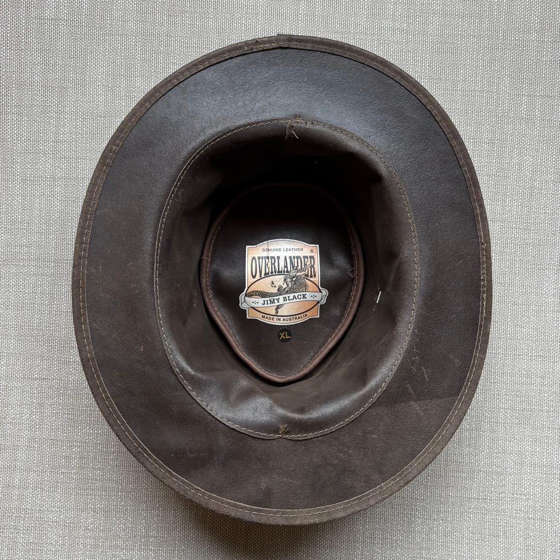 [새제품] 오스트레일리아 OVERLANDER 레더 카우보이 햇 상품이미지6