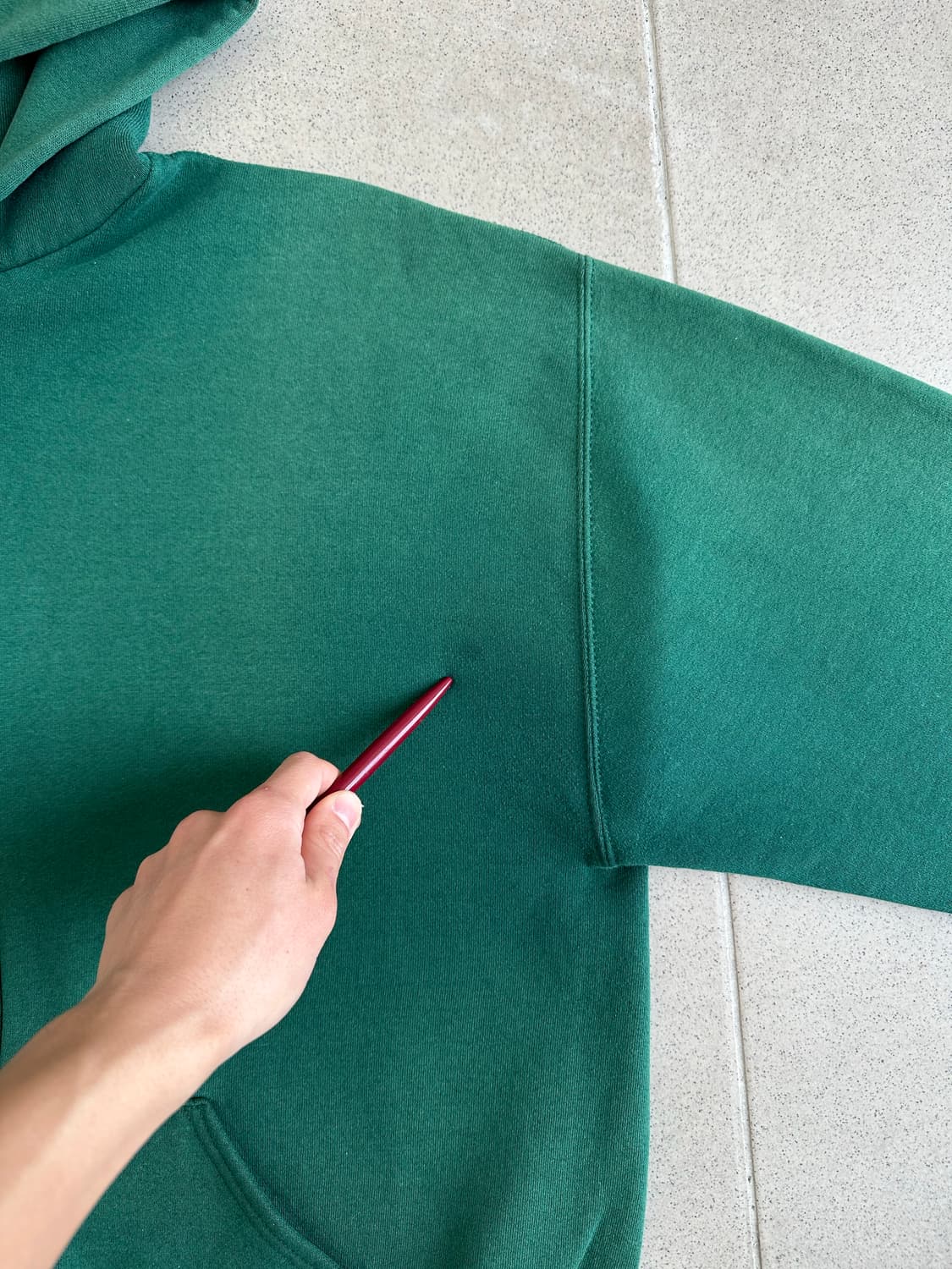 90s 빈티지 러셀 후드집업 그린 L USA 상품이미지7