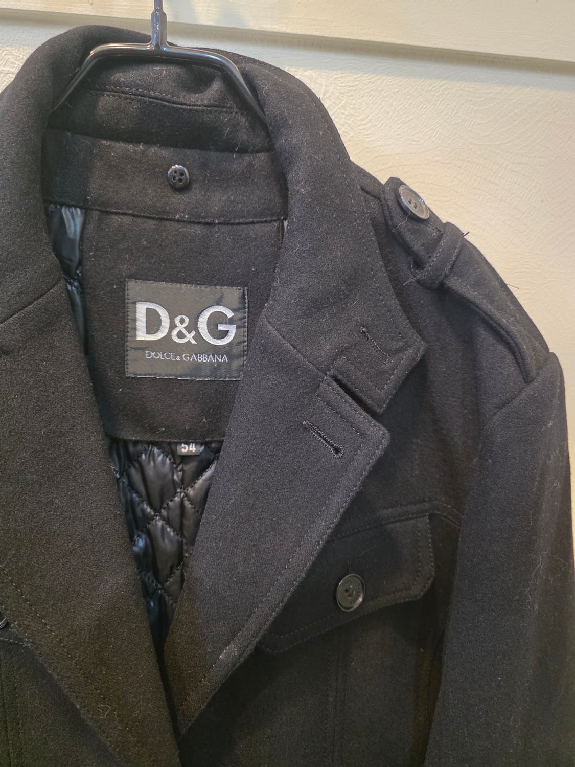 돌체앤가바나 D&G 블랙 울혼방코트 54 상품이미지1