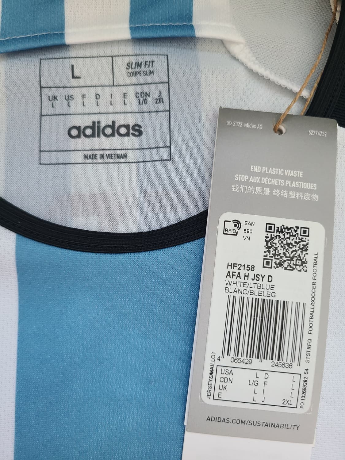 22/24 아디다스 아르헨티나 메시 2성 월드컵 우승 저지 (US L) 상품이미지5