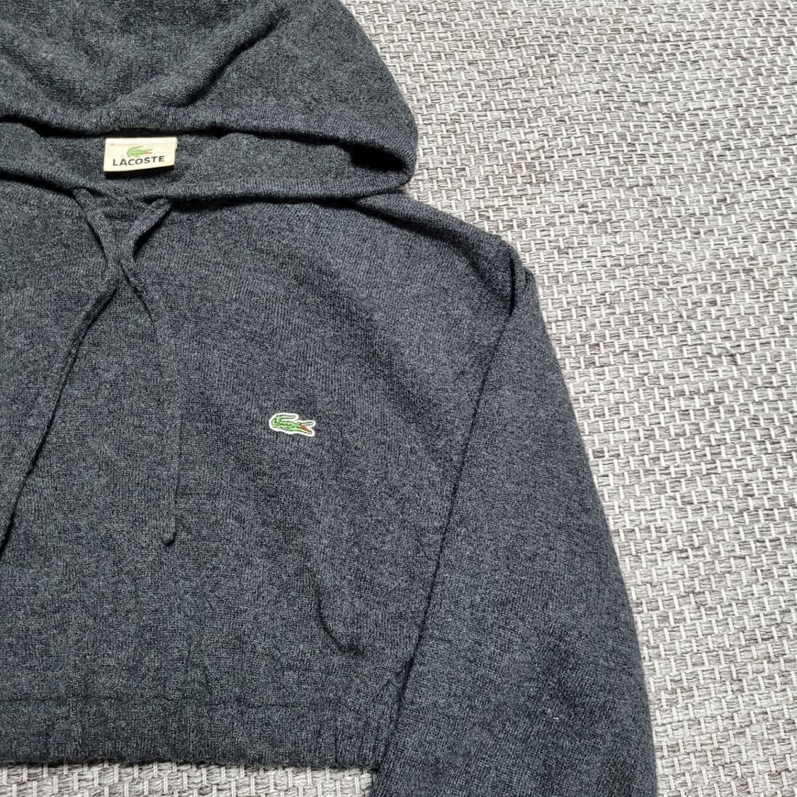 [S] 라코스테 크롭 니트후드 상품이미지3