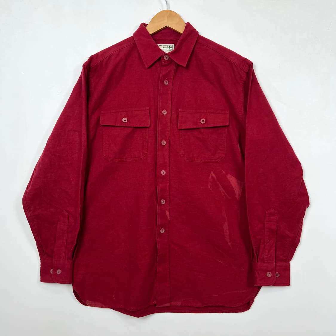 L.L bean 엘엘빈 몰스킨 레드 셔츠 상품이미지1