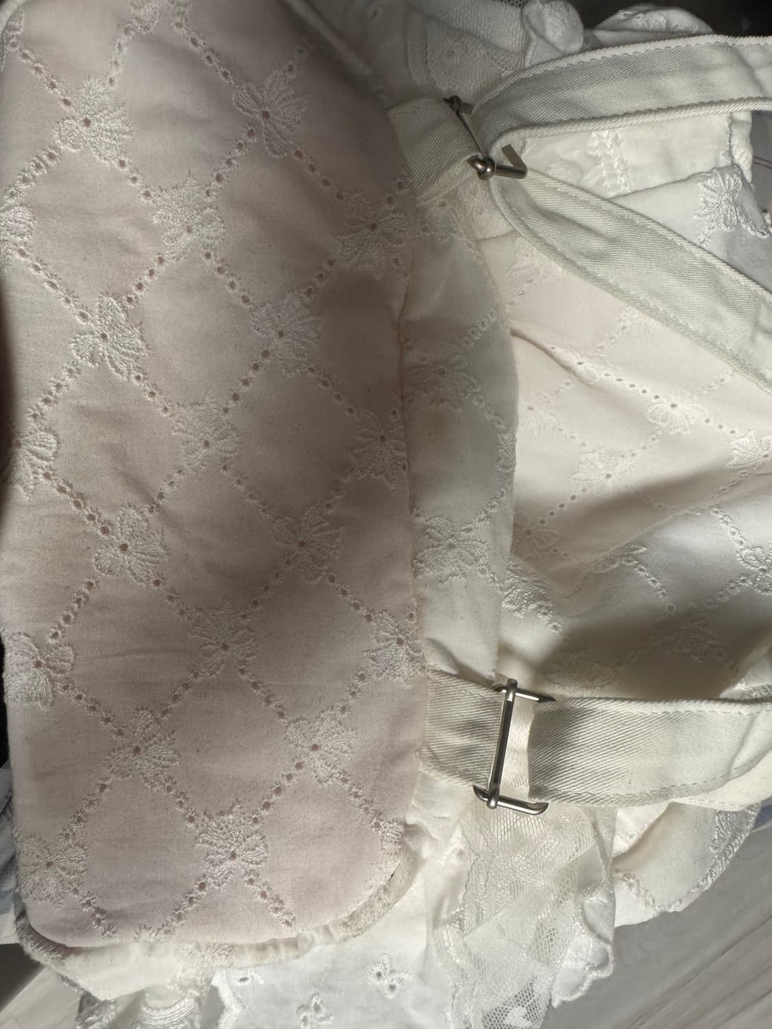 Nefnef 네프네프 레이스 백팩 화이트 상품이미지3