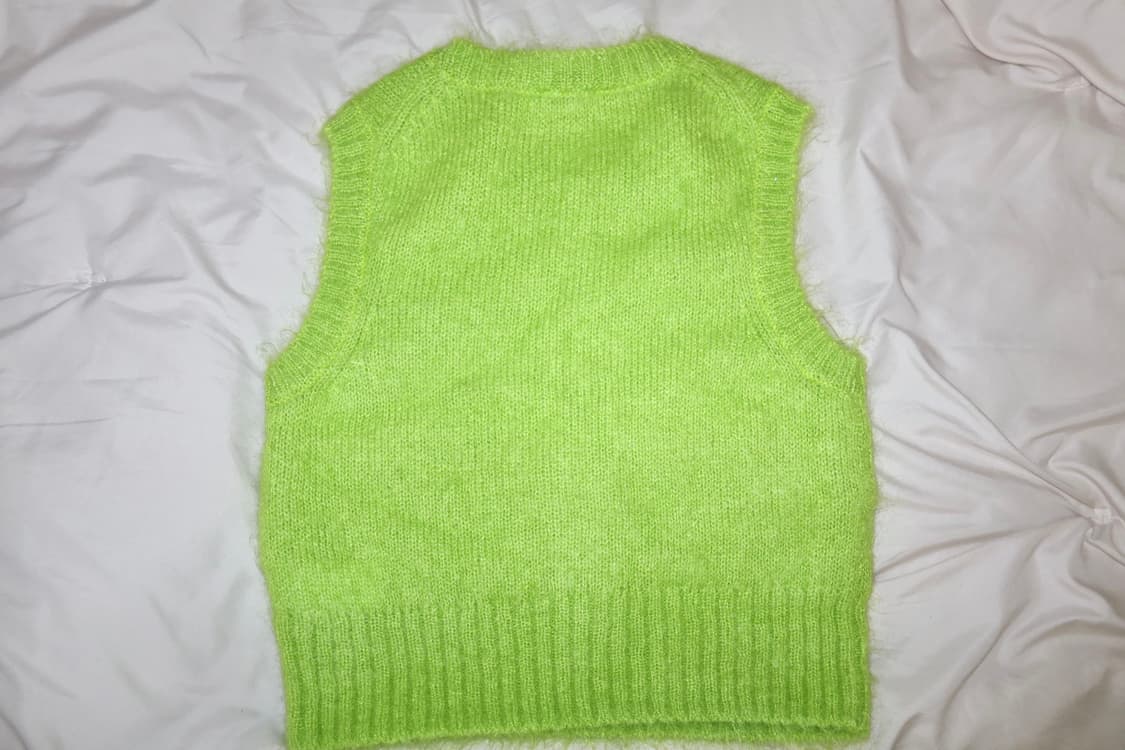 COS 코스 연두색 모헤어 베스트 M 상품이미지2